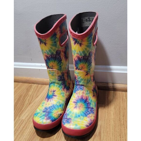 BOGS Tie Dye Rubber Rain Boots 2 - Picture 2 of 8
